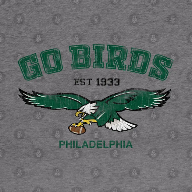 Go Birds Vintage Eagles Philadelphia Football Hoodie
