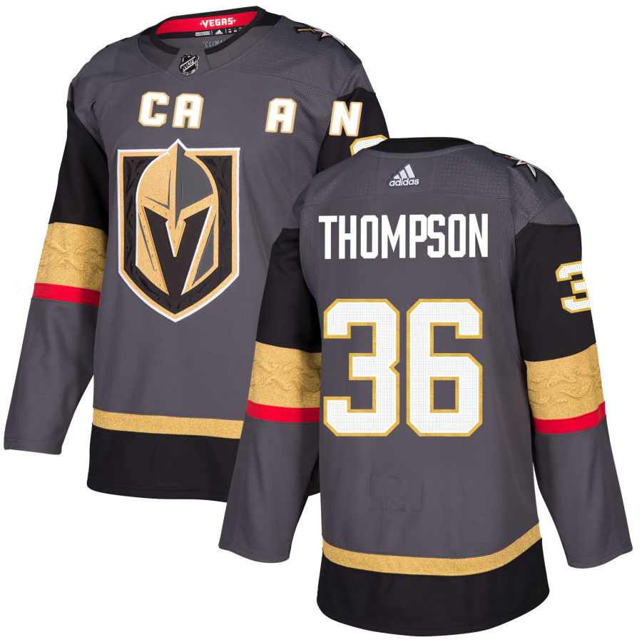 Logan Thompson Vegas Golden Knights Alternate Authentic Jersey - Gray
