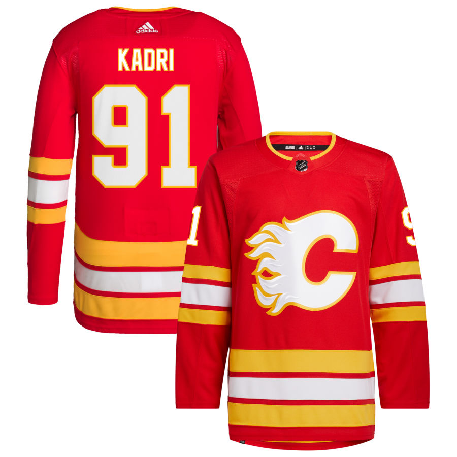 Nazem Kadri Calgary Flames 2020/21 Home Primegreen Authentic Pro Jersey - Red
