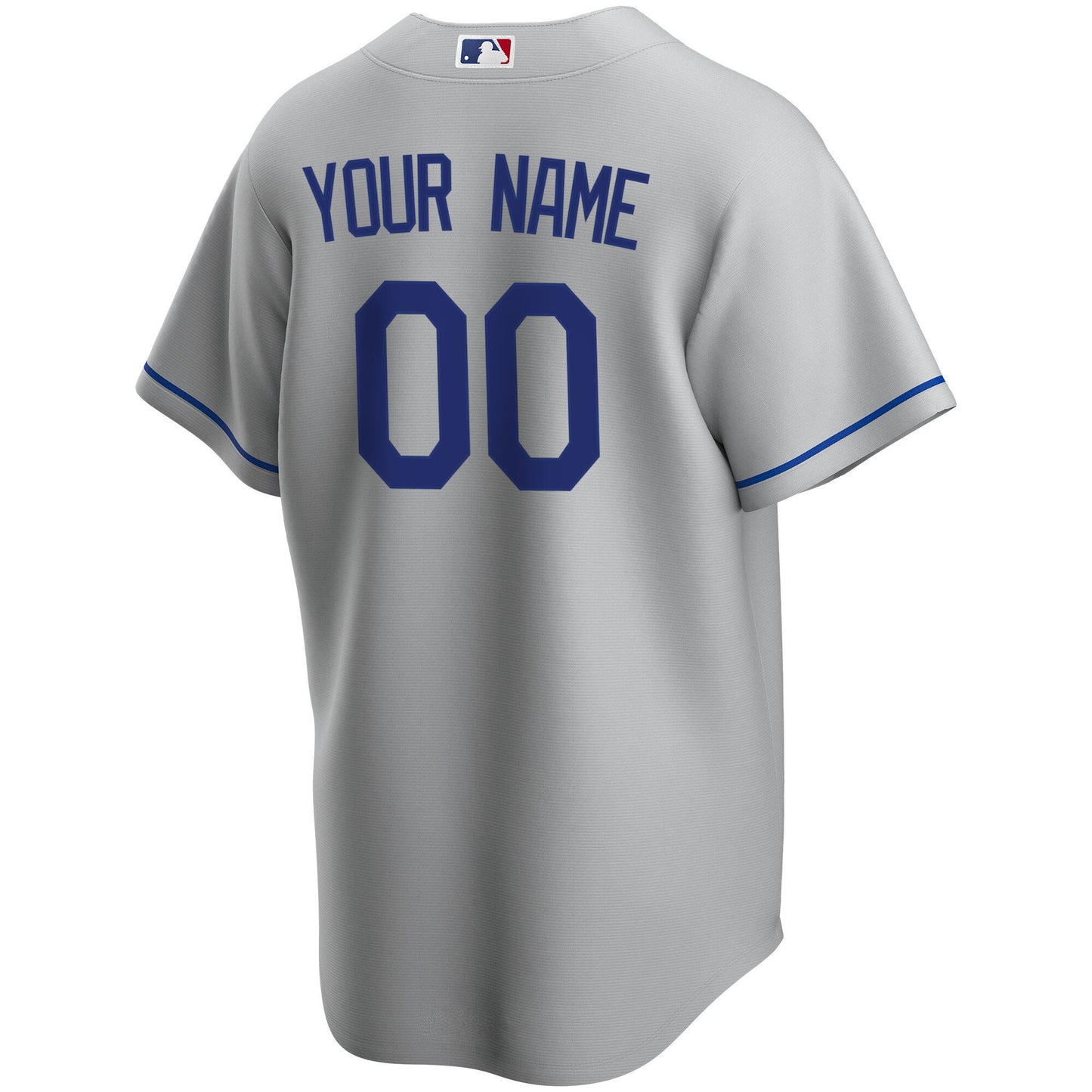 Los Angeles Dodgers Road Replica Custom Jersey - Gray