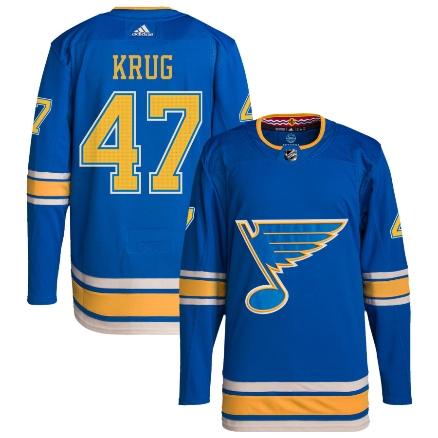 Torey Krug St. Louis Blues Alternate Authentic Pro Jersey - Blue
