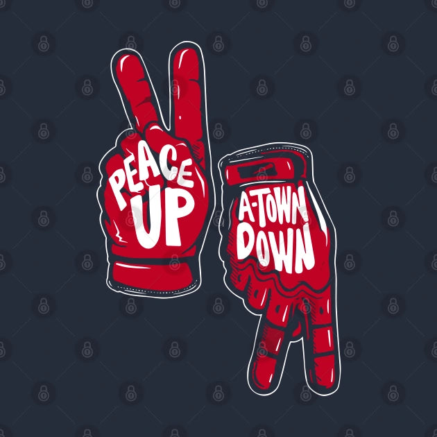 Atlanta Braves Peace Up A-Town Down T-Shirt