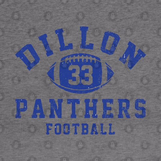 Dillon Panthers Football - #33 Tim Riggins - Vintage Logo Hoodie