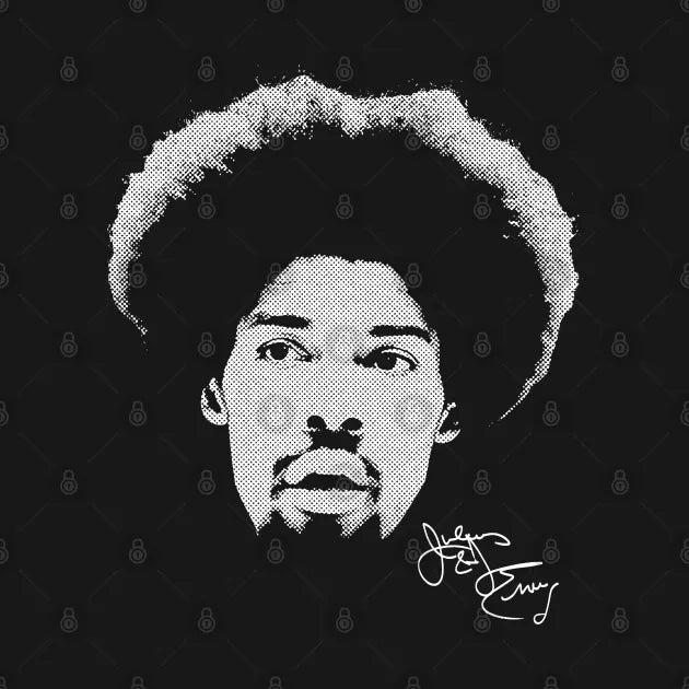 Julius Erving Bighead Style Hoodie