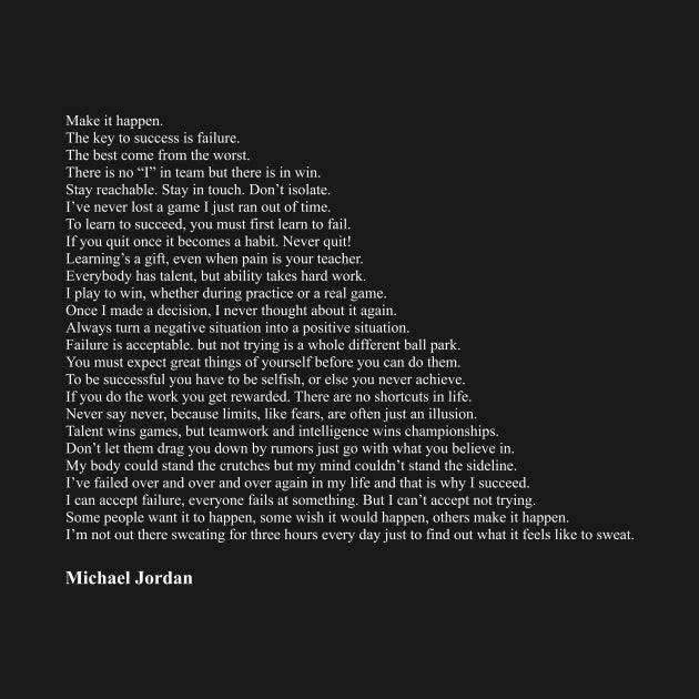 Michael Jordan Quotes T-Shirt