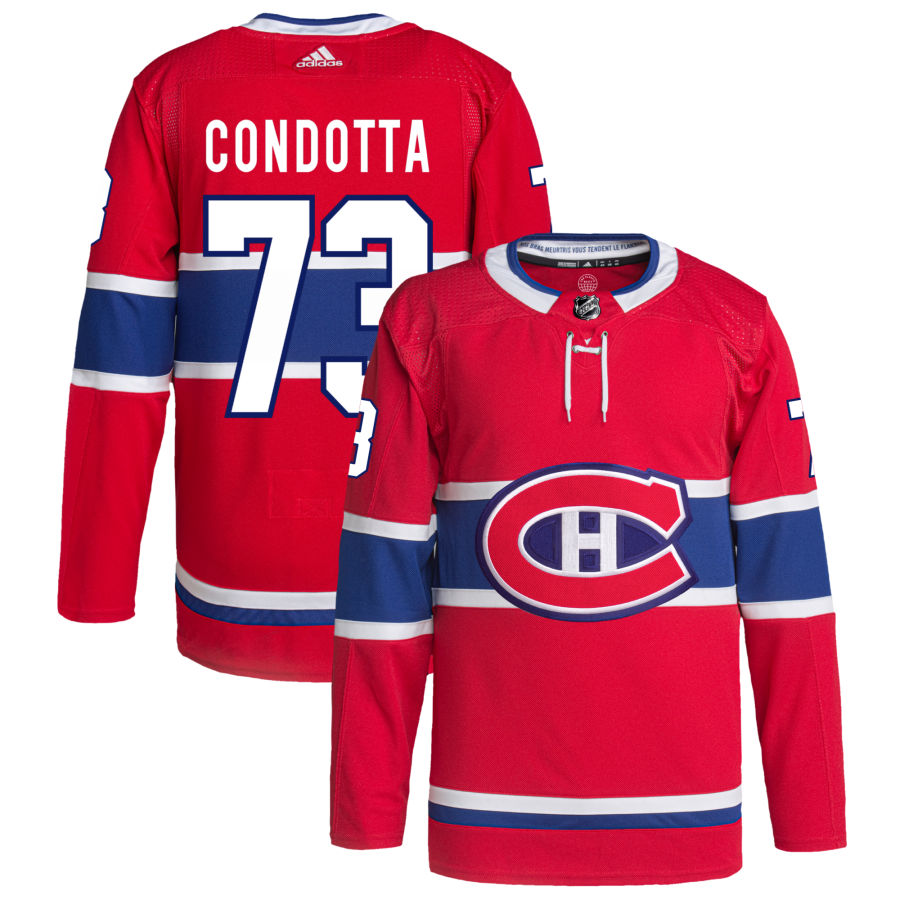 Lucas Condotta Montreal Canadiens Home Primegreen Authentic Pro Jersey - Red