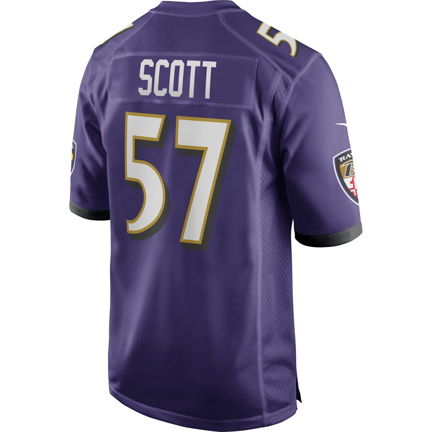 Bart Scott Baltimore Ravens Game Retired Player Jersey - Purple