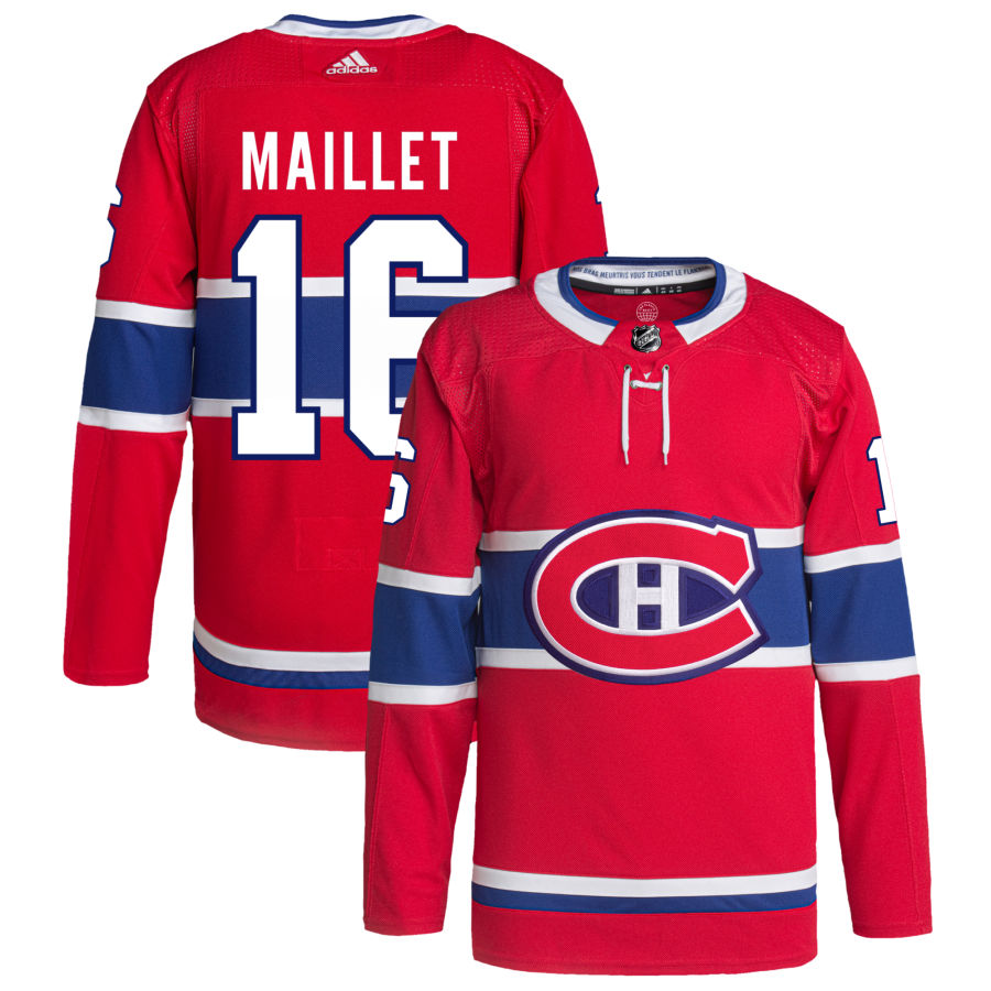 Philippe Maillet Montreal Canadiens Home Primegreen Authentic Pro Jersey - Red