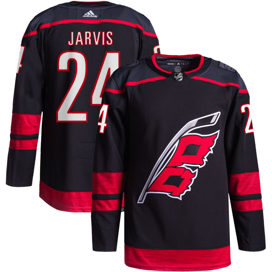Seth Jarvis Carolina Hurricanes Alternate Primegreen Authentic Pro Jersey - Black