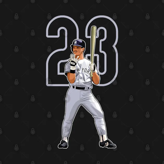 Don Mattingly New York #23 Number T-Shirt