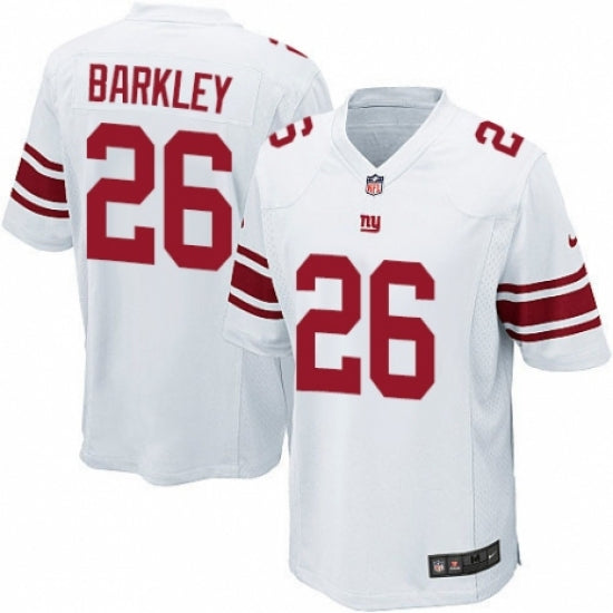 Men's New York Giants Saquon Barkley Game Jersey White