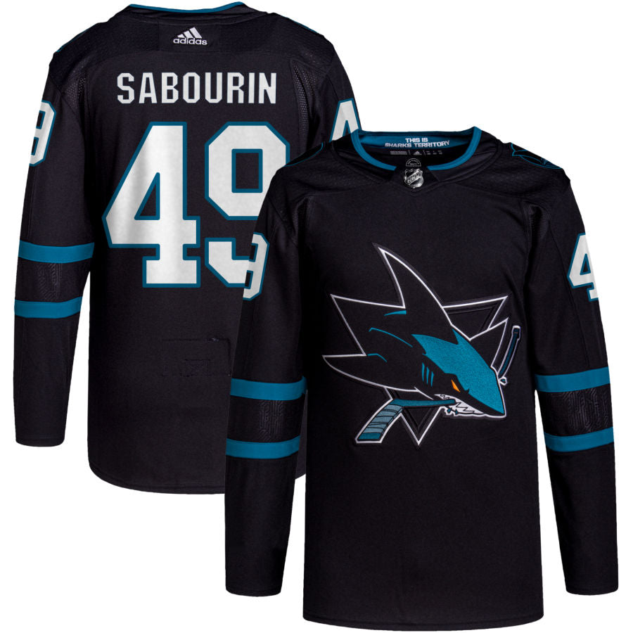 Scott Sabourin San Jose Sharks Alternate Primegreen Authentic Pro Jersey - Black
