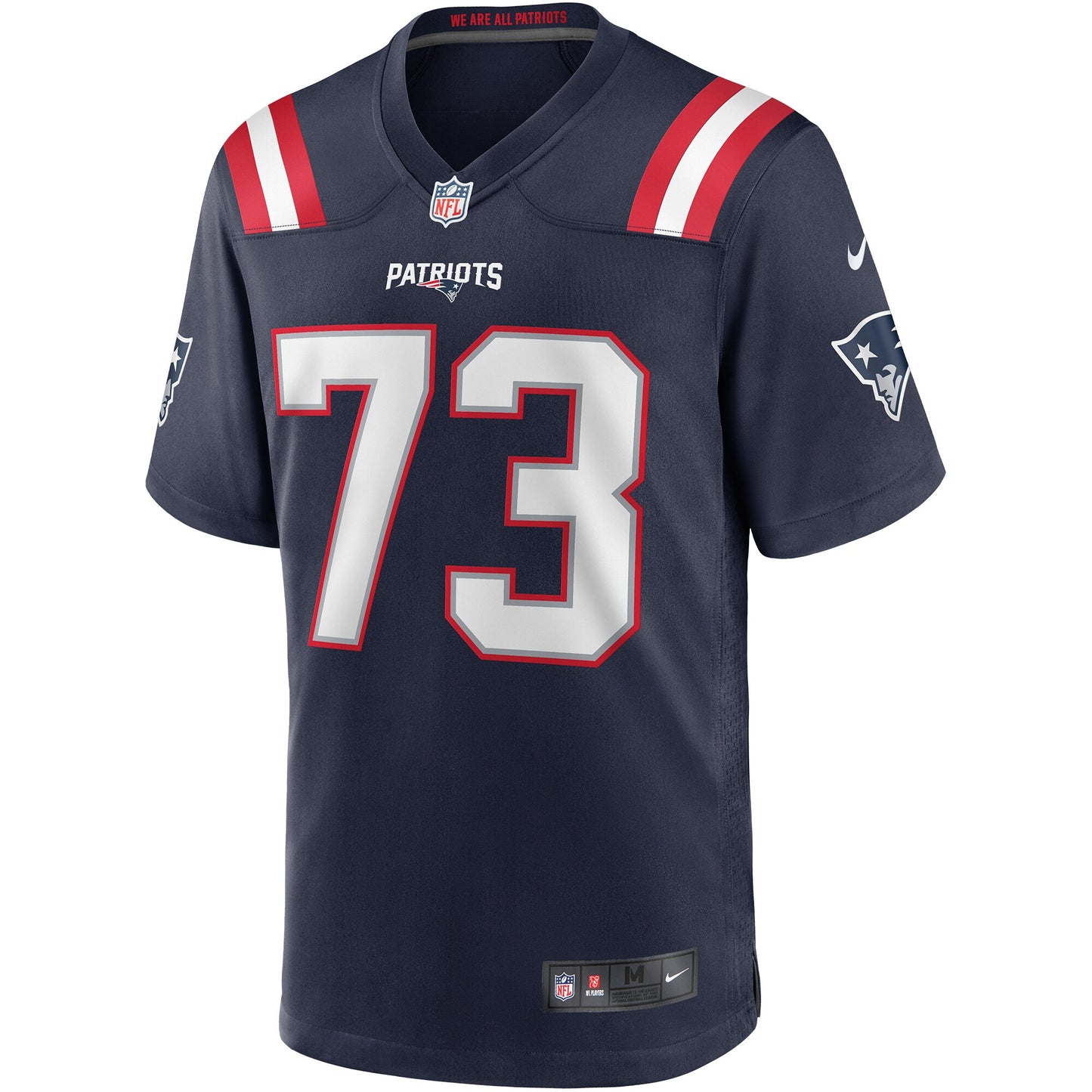 John Hannah New England Patriots Game Retired Player Jersey - Navy