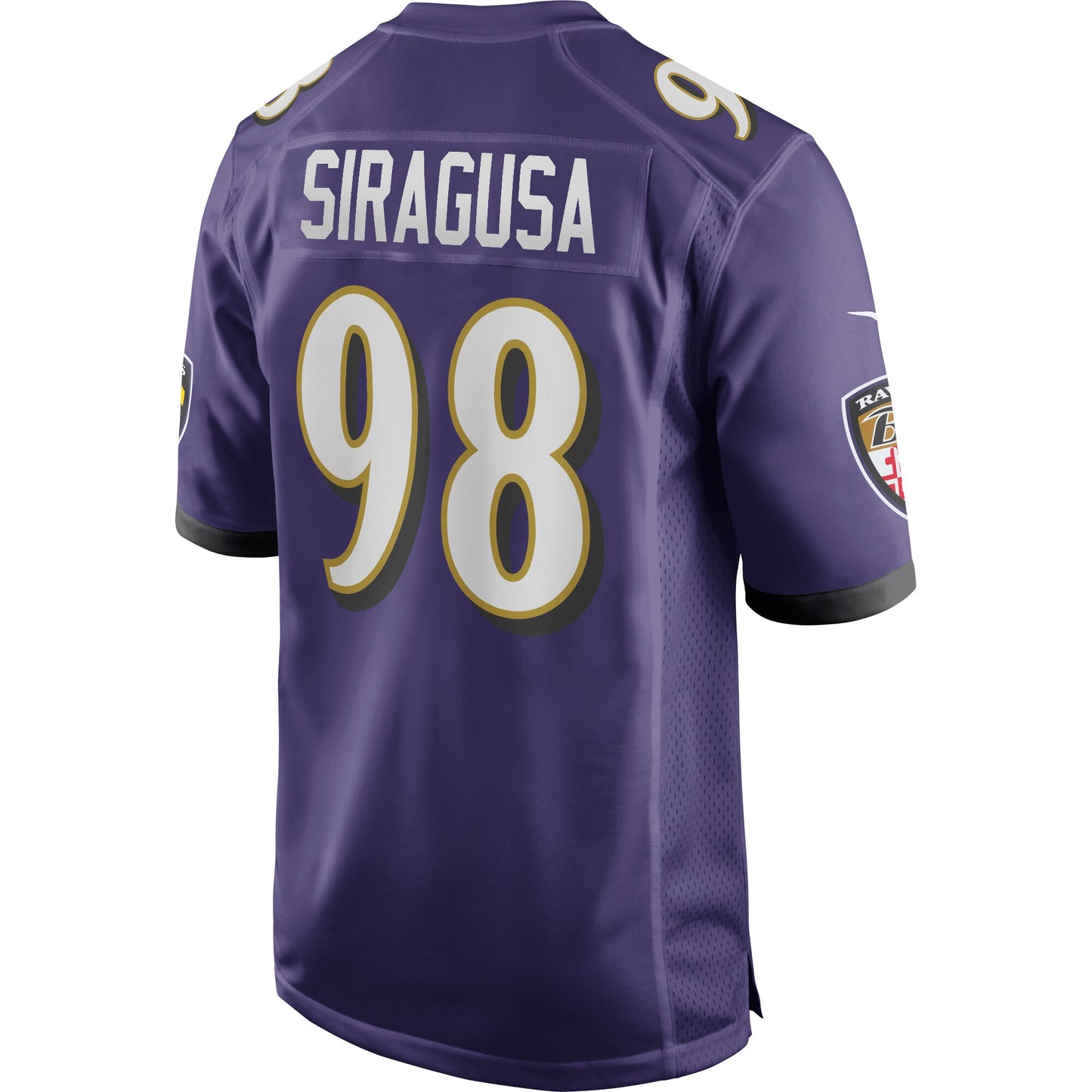 Tony Siragusa Baltimore Ravens Game Retired Player Jersey - Purple