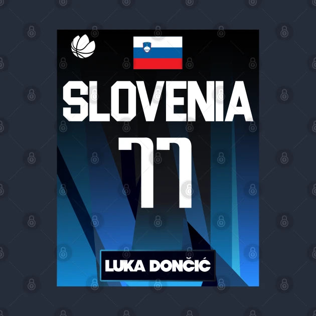 Luka Doncic 2021 Slovenia Jersey Fan Design T-Shirt