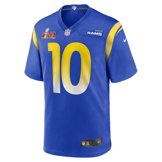 Men's Los Angeles Rams Cooper Kupp Super Bowl LVI Game Patch Jersey Royal