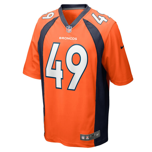 Alex Singleton Denver Broncos Game Player Jersey - Orange