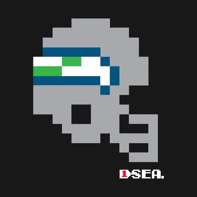 Sea Seahawks Tecmo Bowl Helmet Hoodie