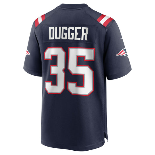 Kyle Dugger New England Patriots Team Game Jersey - Navy