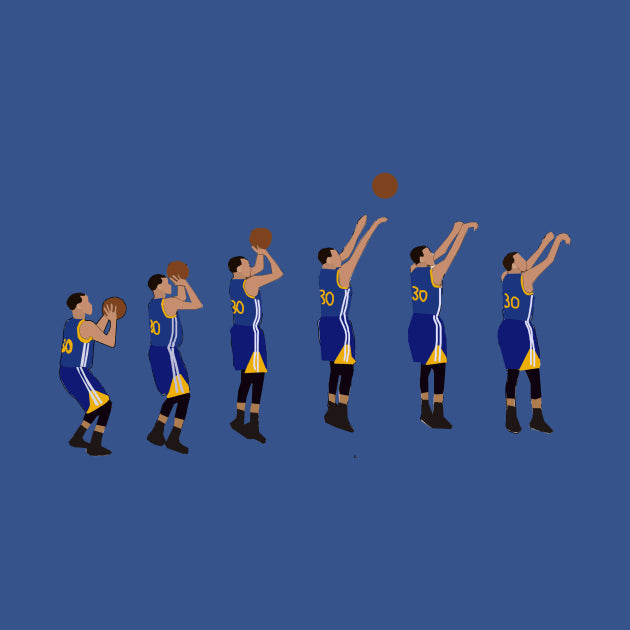 Steph Curry Jumpshot - Golden State Warriors T-Shirt