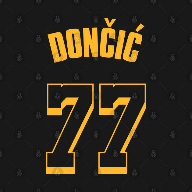 Luka Doncic Lakers Jersey Black (Front/Back Print) T-Shirt