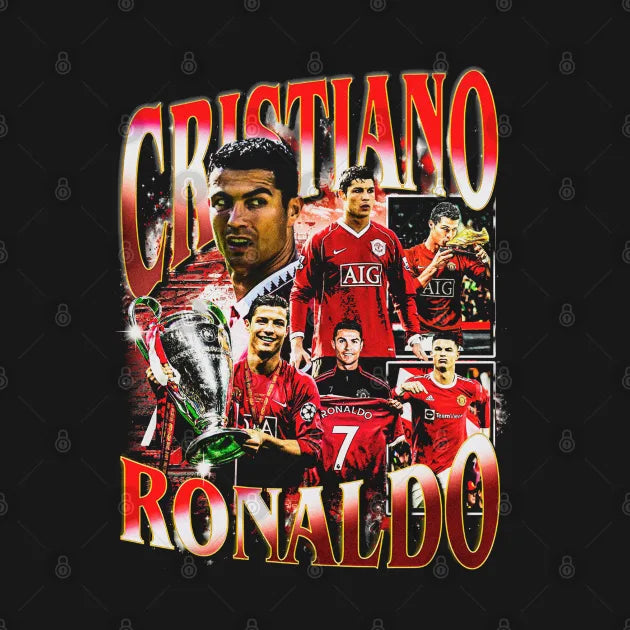 Cristiano Ronaldo Retro Bootleg T-Shirt
