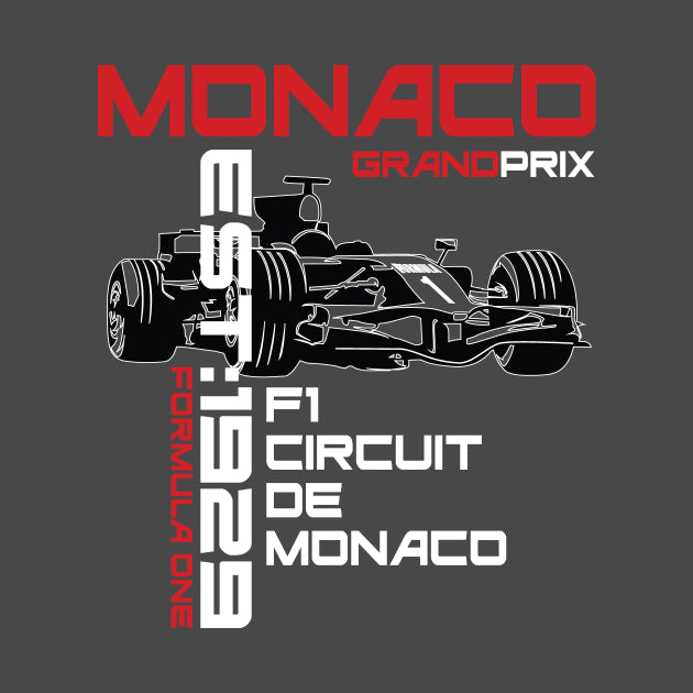 Circuit De Monaco F1 Grand Prix Est:1929 T-Shirt