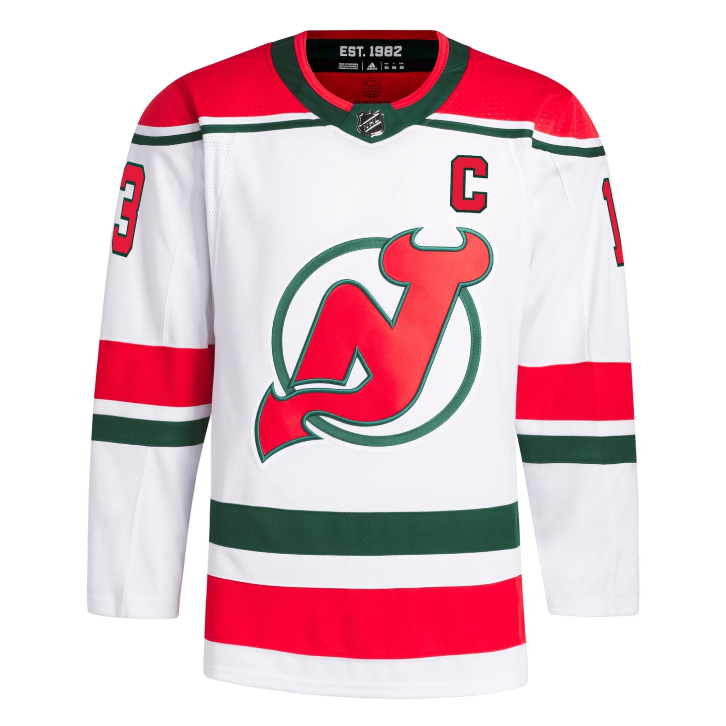 Nico Hischier New Jersey Devils 2022/23 Heritage Primegreen Authentic Pro Jersey - White