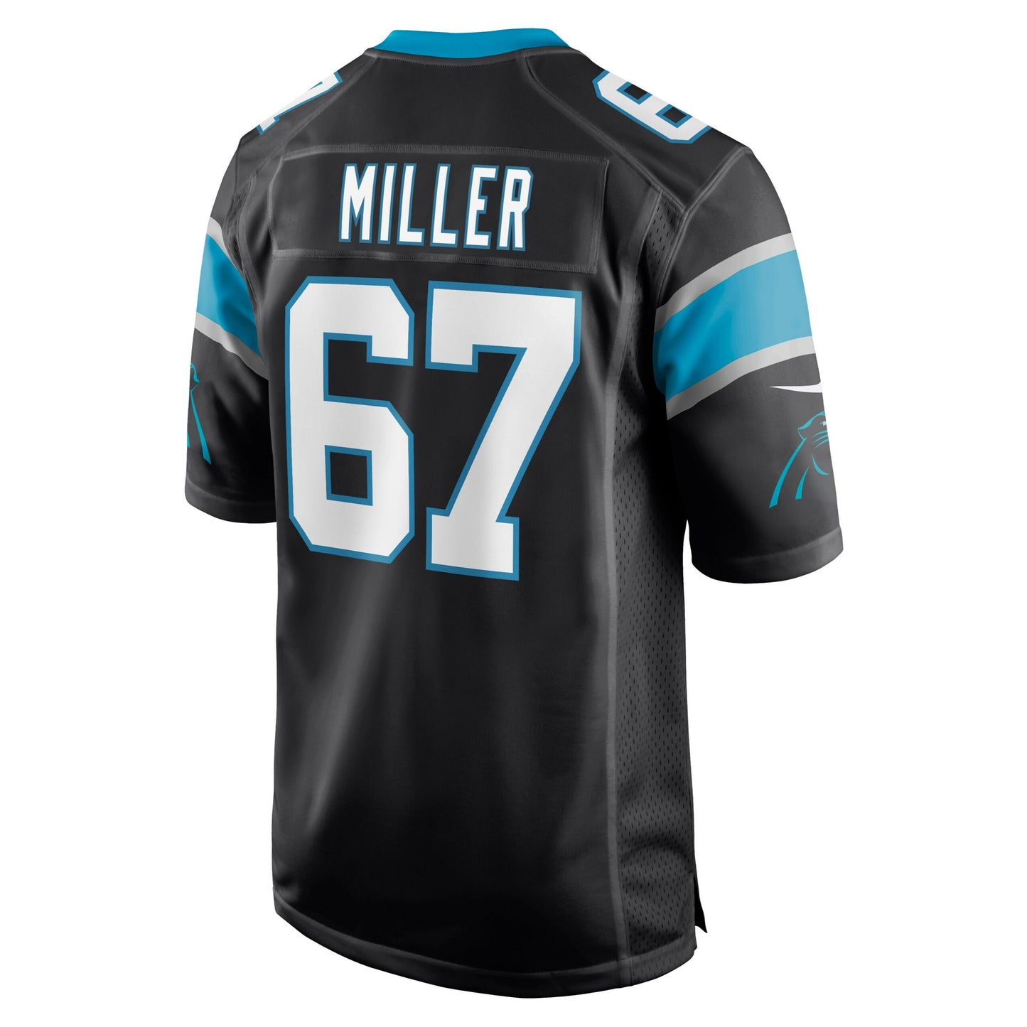 John Miller Carolina Panthers Game Jersey - Black