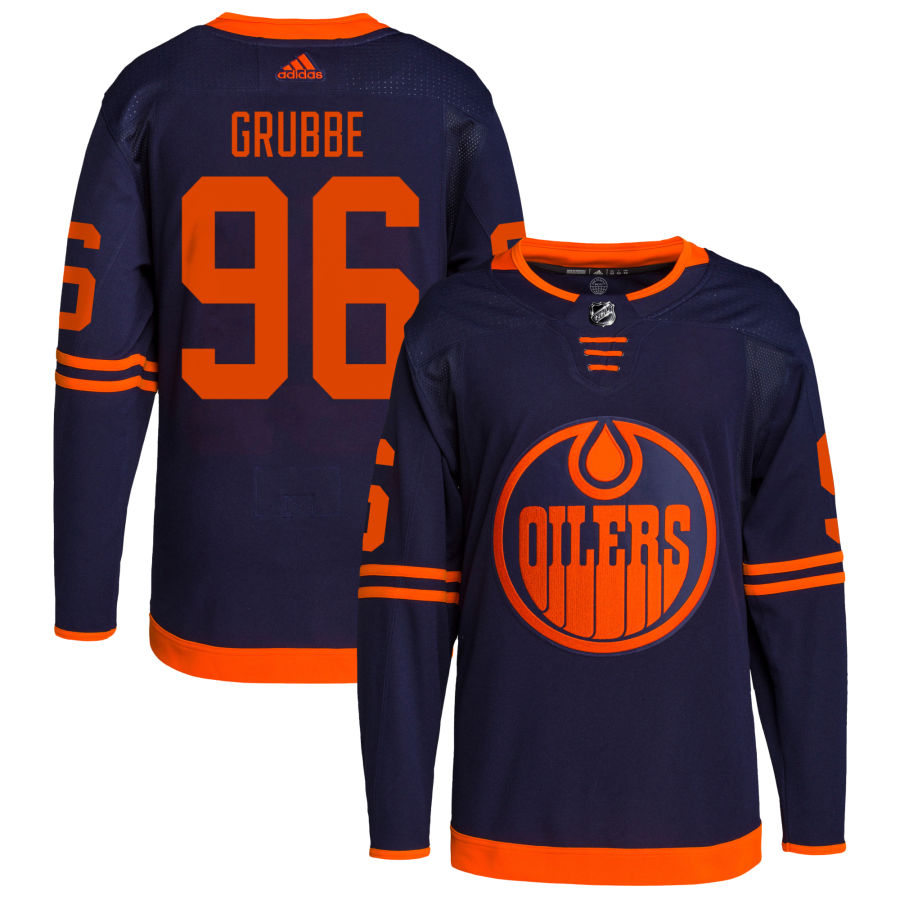 Jayden Grubbe Edmonton Oilers Alternate Primegreen Authentic Pro Jersey - Navy