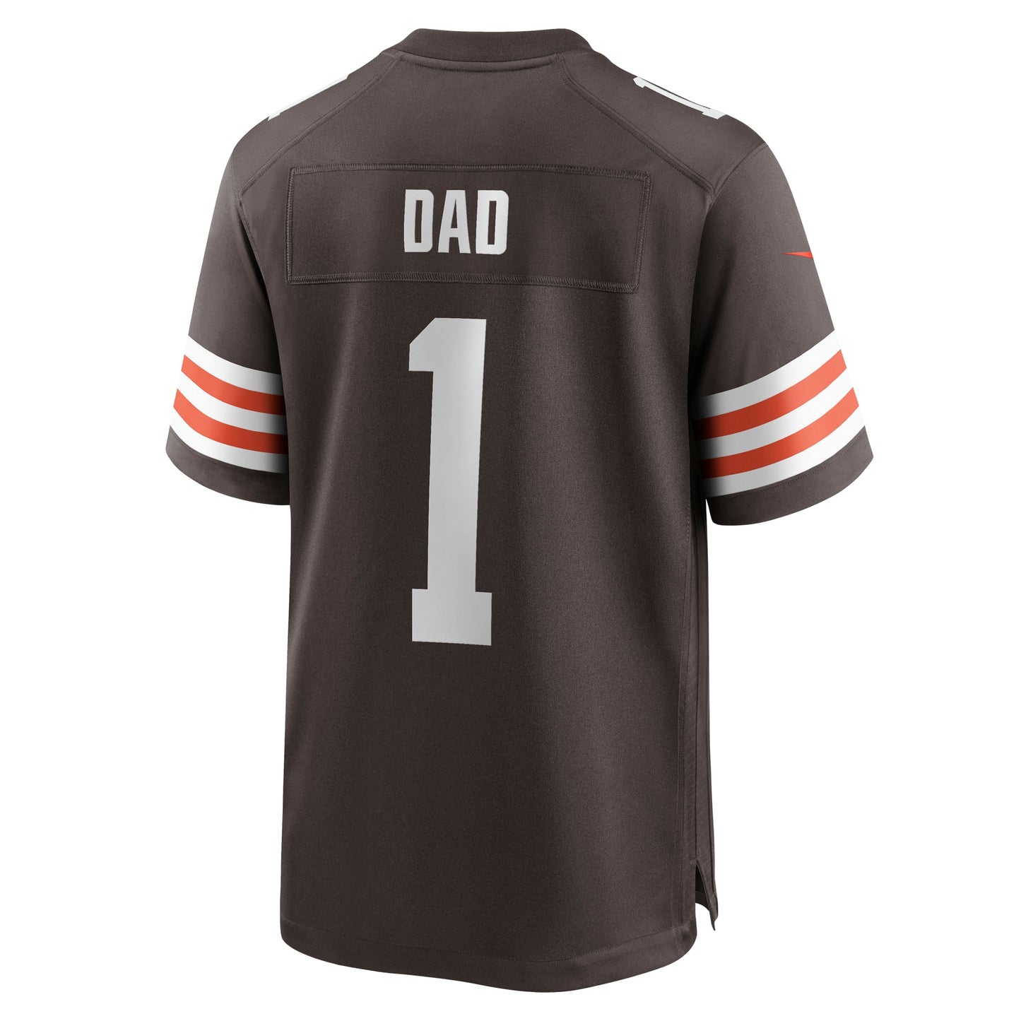 Number 1 Dad Cleveland Browns Game Jersey - Brown