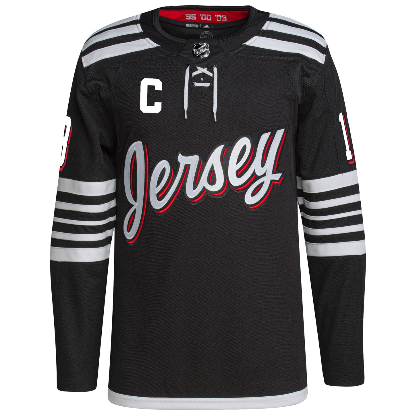 Nico Hischier New Jersey Devils 2021/22 Alternate Primegreen Authentic Pro Player Jersey - Black