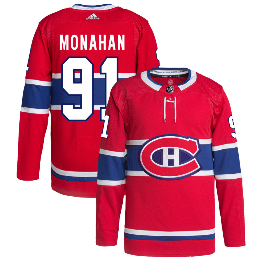Sean Monahan Montreal Canadiens Home Primegreen Authentic Pro Jersey - Red