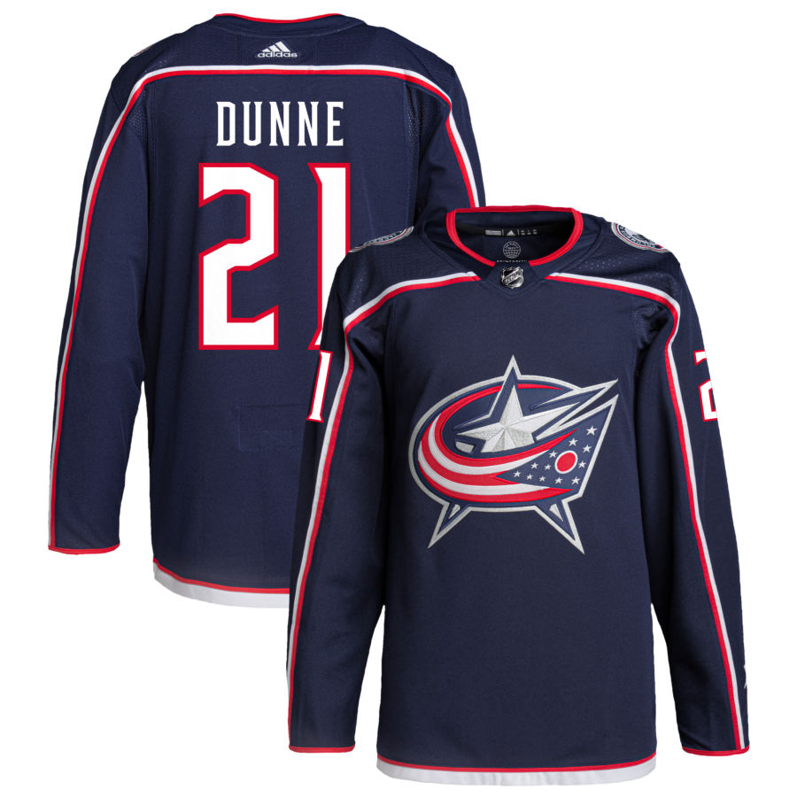 Josh Dunne Columbus Blue Jackets Home Primegreen Authentic Pro Jersey - Navy