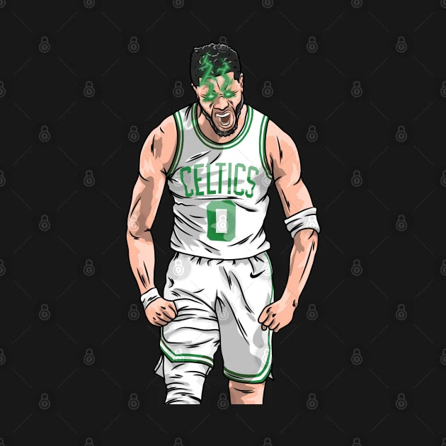 Jayson Tatum Scream!! Boston Cartoon Style Hoodie