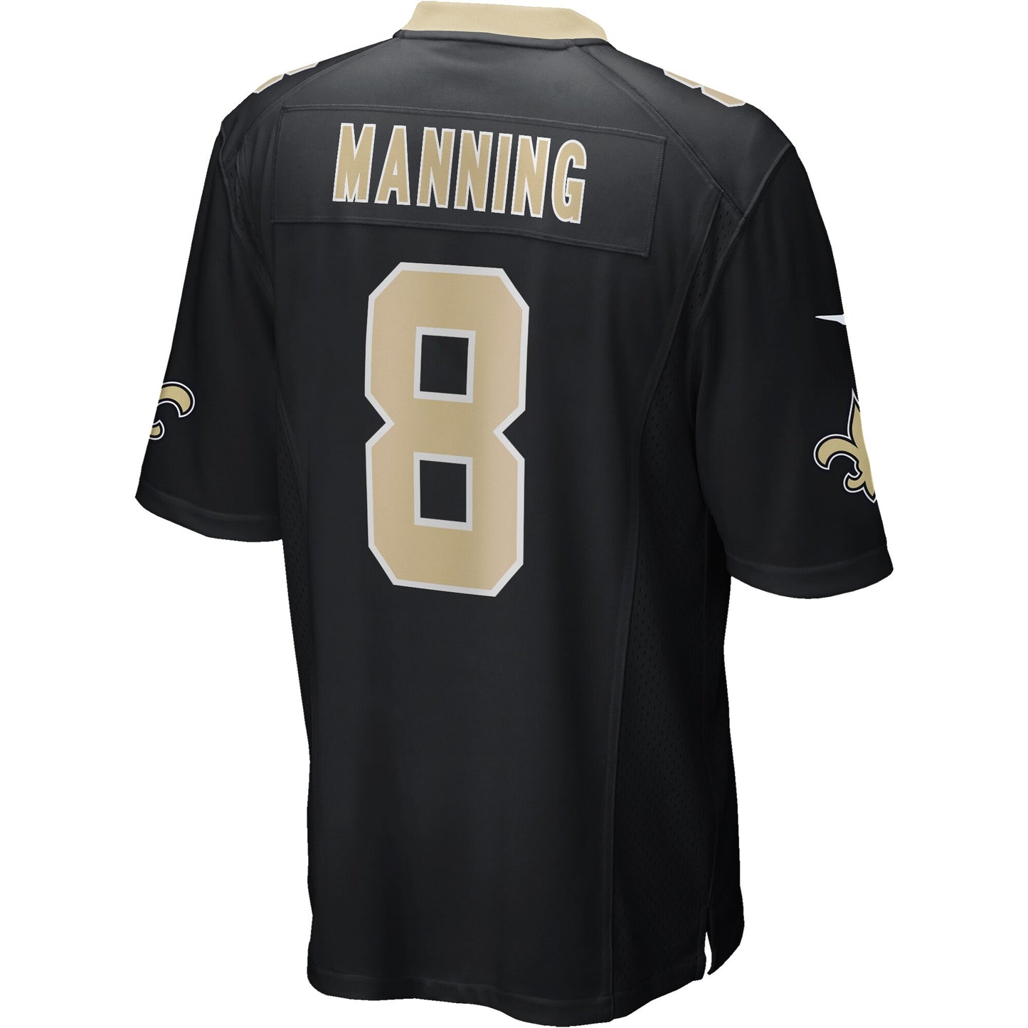 Archie Manning New Orleans Saints Game Retired Player Jersey - Black