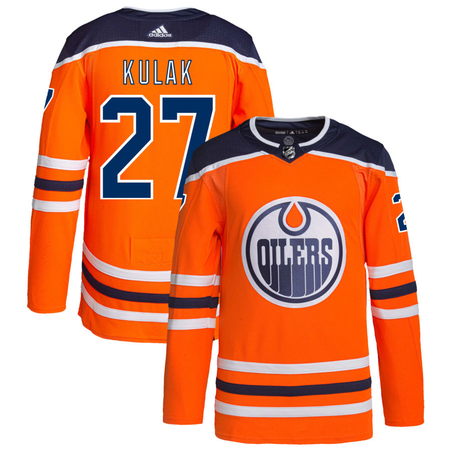 Brett Kulak Edmonton Oilers Home Authentic Pro Jersey - Orange