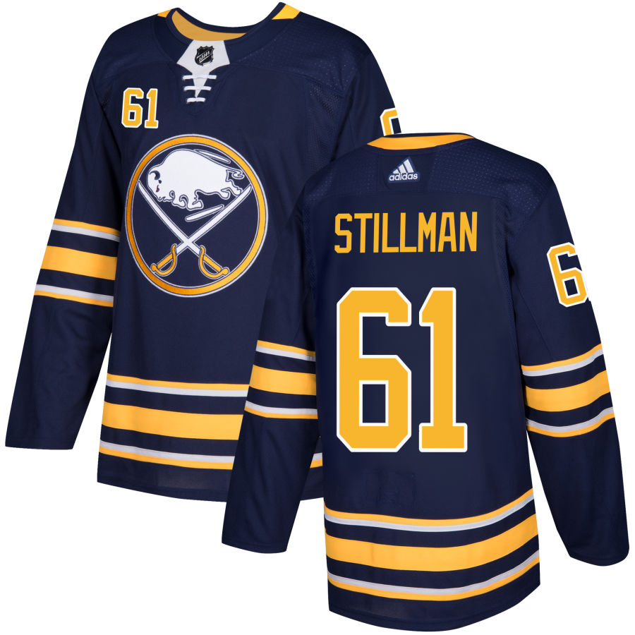 Riley Stillman Buffalo Sabres Authentic Jersey - Navy