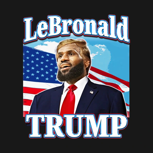 Lebronald Trump Funny Lebron American Flag Political T-Shirt