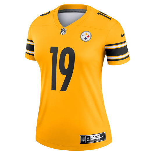 JuJu Smith-Schuster Pittsburgh Steelers Women's Inverted Legend Jersey - Gold