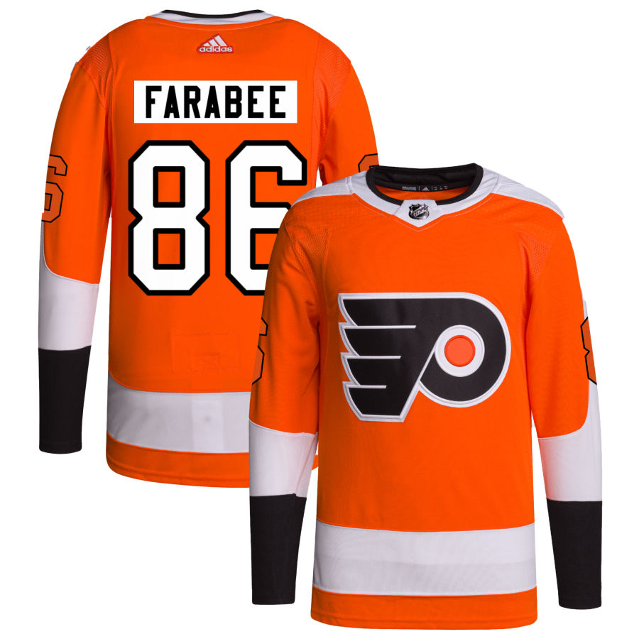 Joel Farabee Philadelphia Flyers Home Primegreen Authentic Pro Jersey - Orange