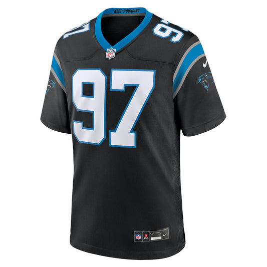 Yetur Gross-Matos Carolina Panthers Team Game Jersey - Black