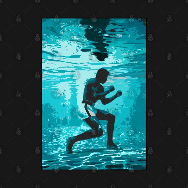 Muhammad Ali Underwater Boxing Hoodie