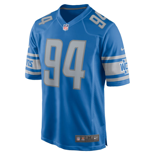 Benito Jones Detroit Lions Home Game Player Jersey - Blue