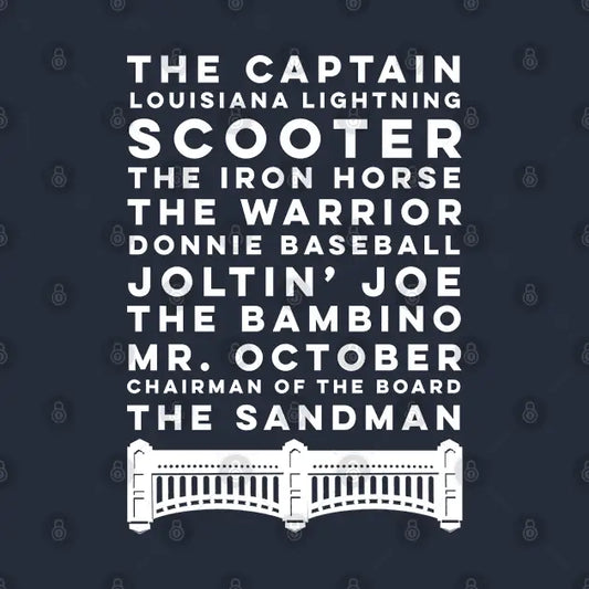 Bronx Legend Nicknames T-Shirt