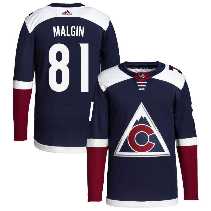 Denis Malgin Colorado Avalanche 2018/19 Alternate Primegreen Authentic Pro Jersey - Navy