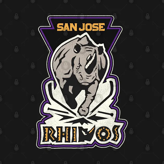 Defunct San Jose Rhinos Roller Hockey Hoodie