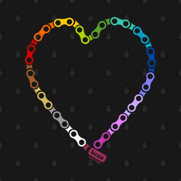 Bicycle Chain Heart T-Shirt