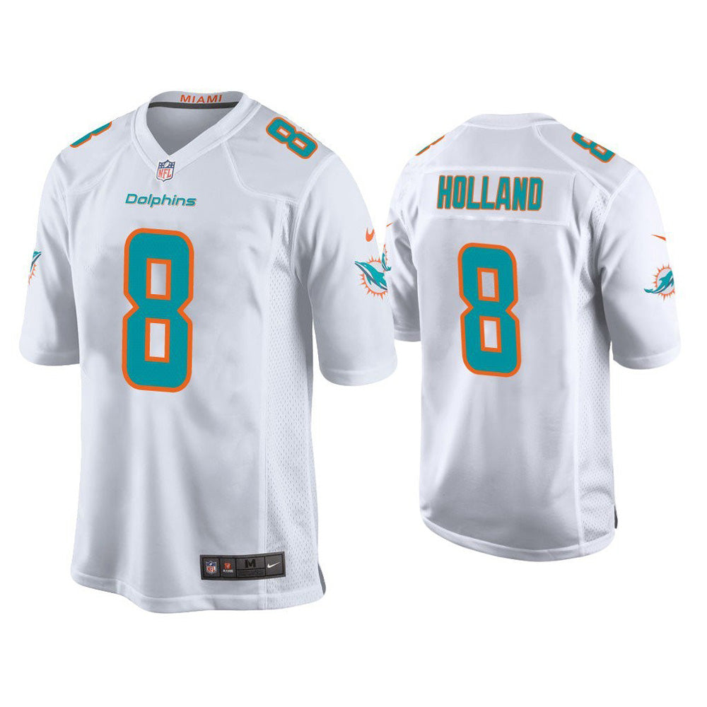 Men's Miami Dolphins Jevon Holland Game Jersey - White