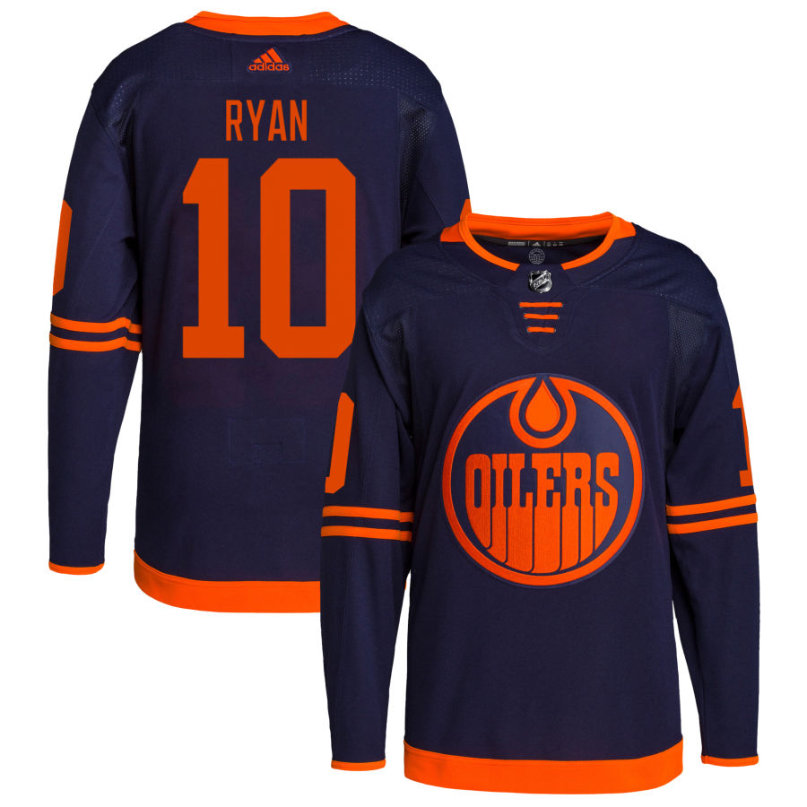 Derek Ryan Edmonton Oilers Alternate Primegreen Authentic Pro Jersey - Navy